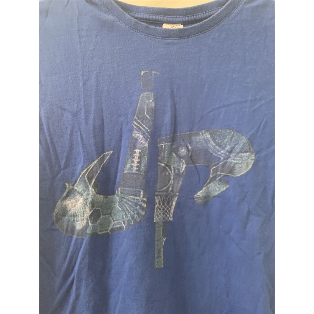 Hiclol Boys Graphic Print Short Sleeve T-Shirt Crew Neck Size M Blue - Picture 3 of 7